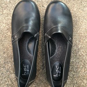 Born Concepts Flat Loafers Sz 9 Black Leather NWOB
